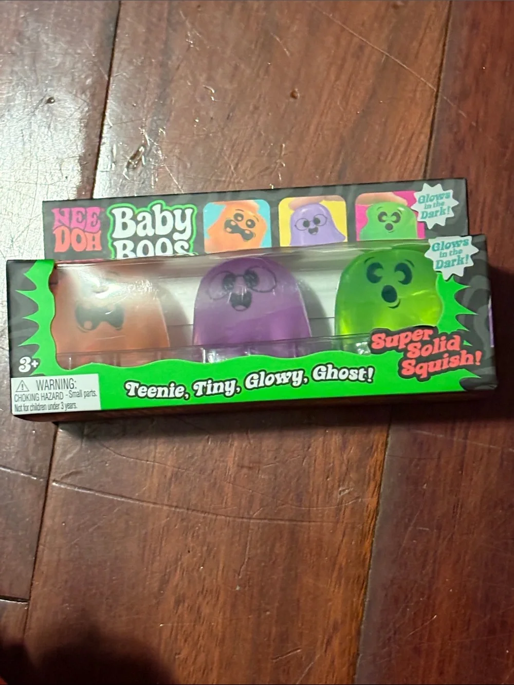 Rare Baby Boos 3-Pack Kids Toy - Orange, Purple & Green Glowy Ghosts